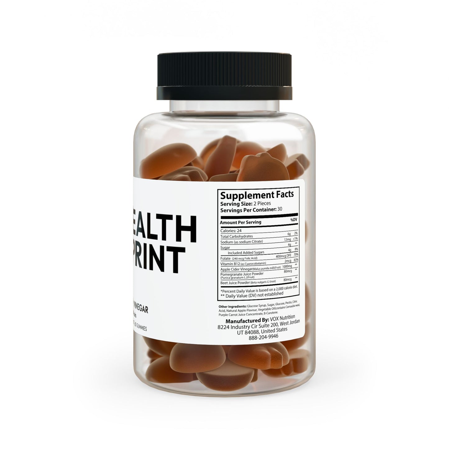 Apple Cider Vinegar Gummies (60 Gummies)