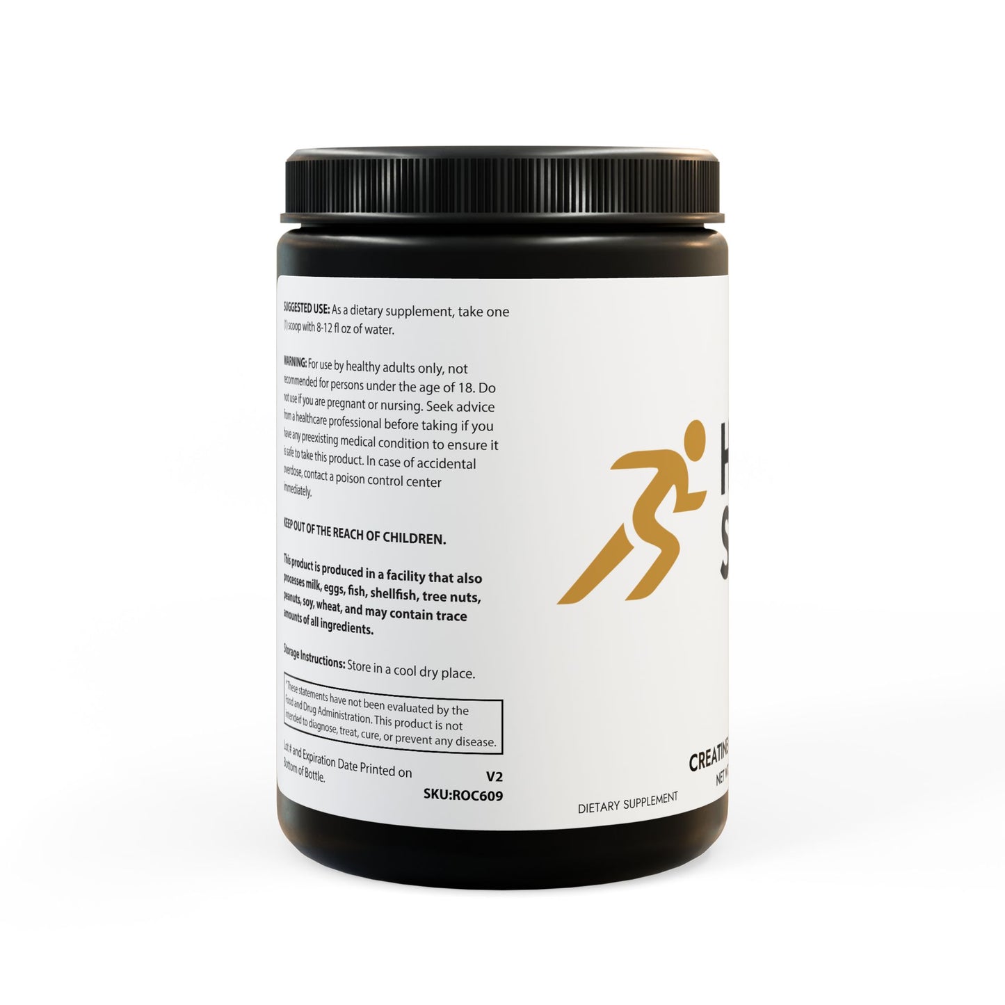 Creatine Monohydrate Supplement (300g, 10.58oz)