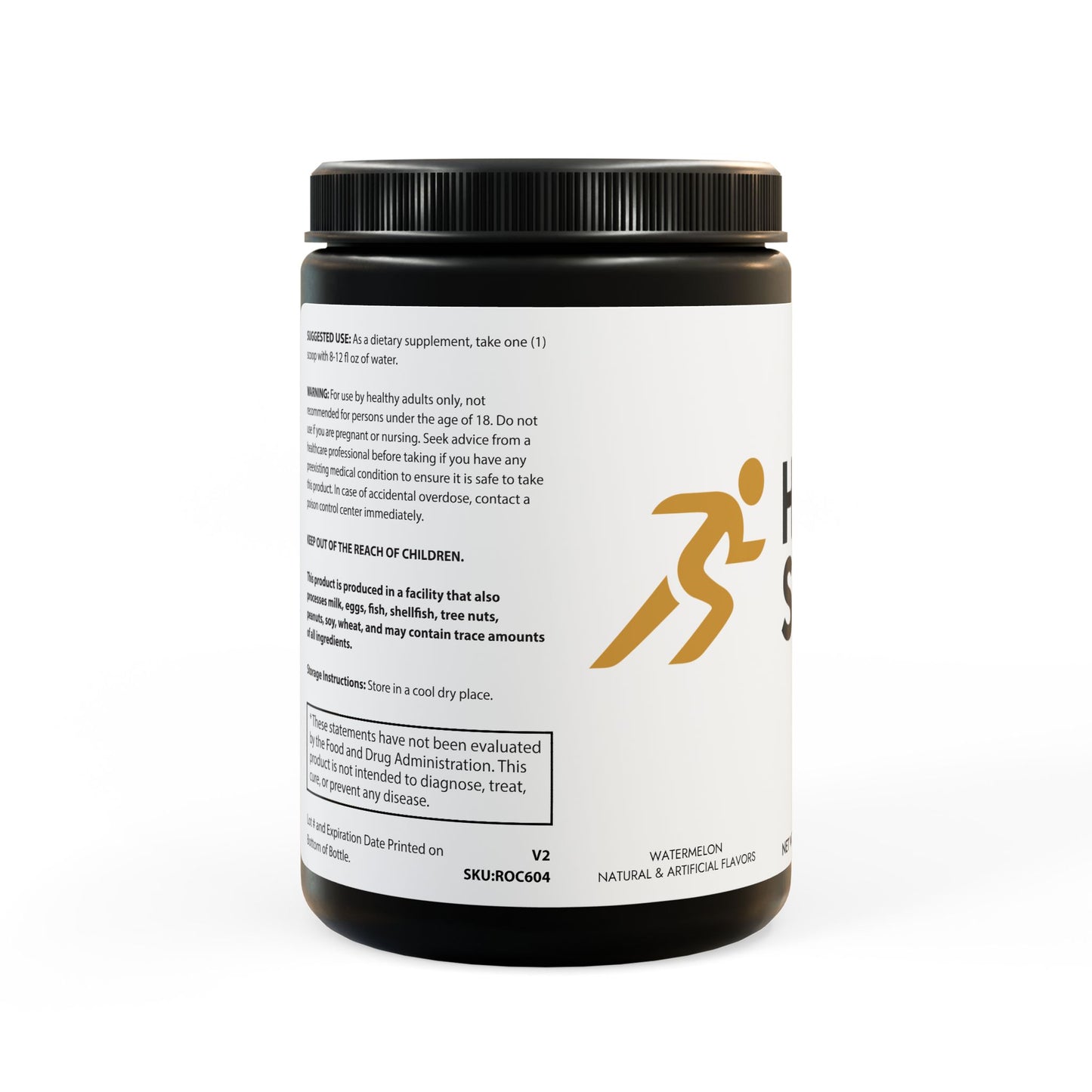BCAA Supplement, Watermelon (325g, 11.46oz, 45 servings)