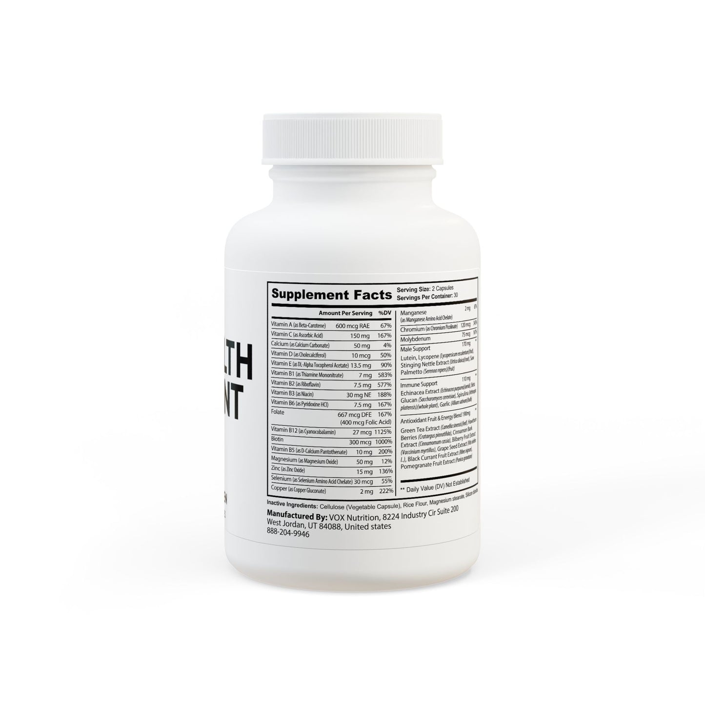 Multivitamin for Men Supplement (60 Capsules)