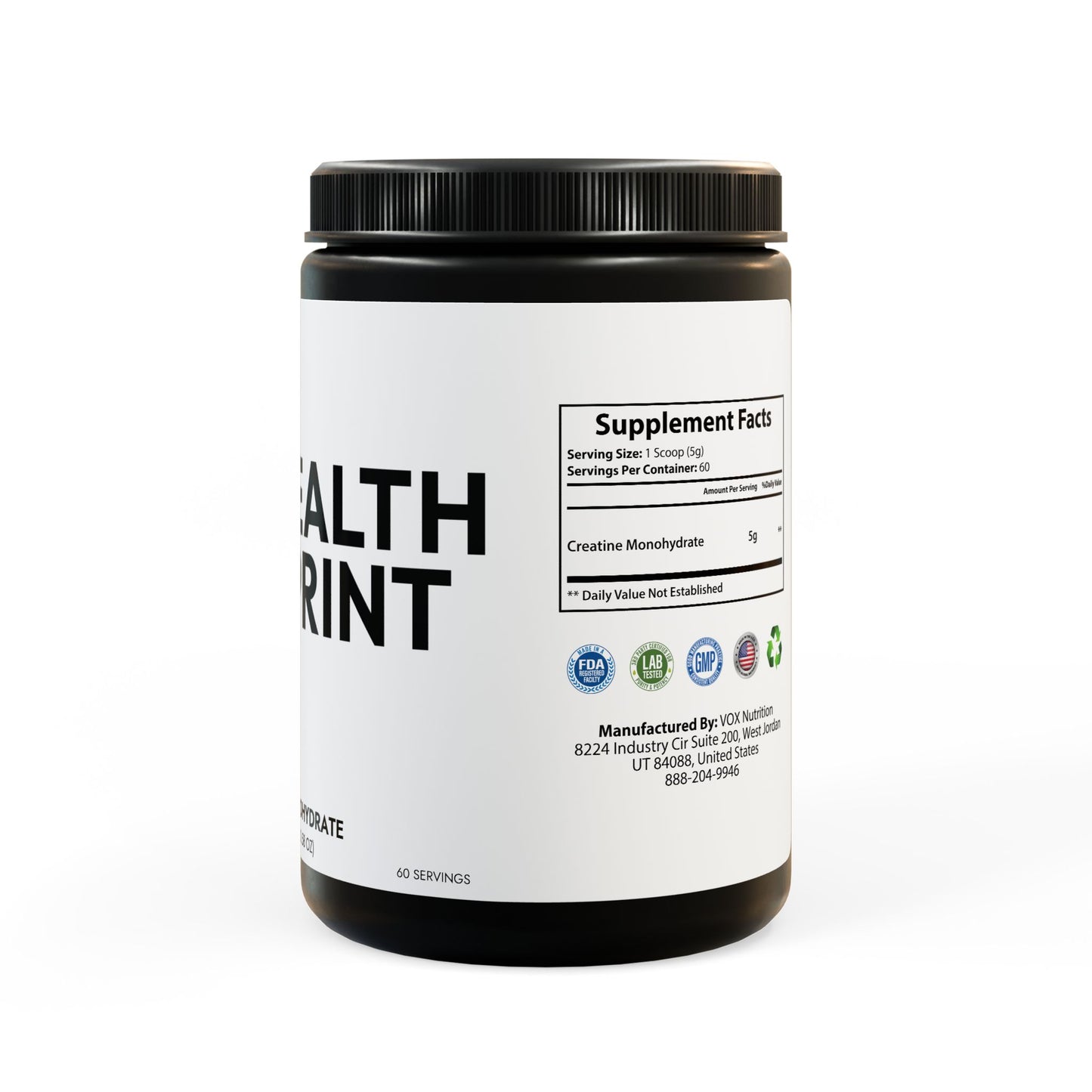 Creatine Monohydrate Supplement (300g, 10.58oz)