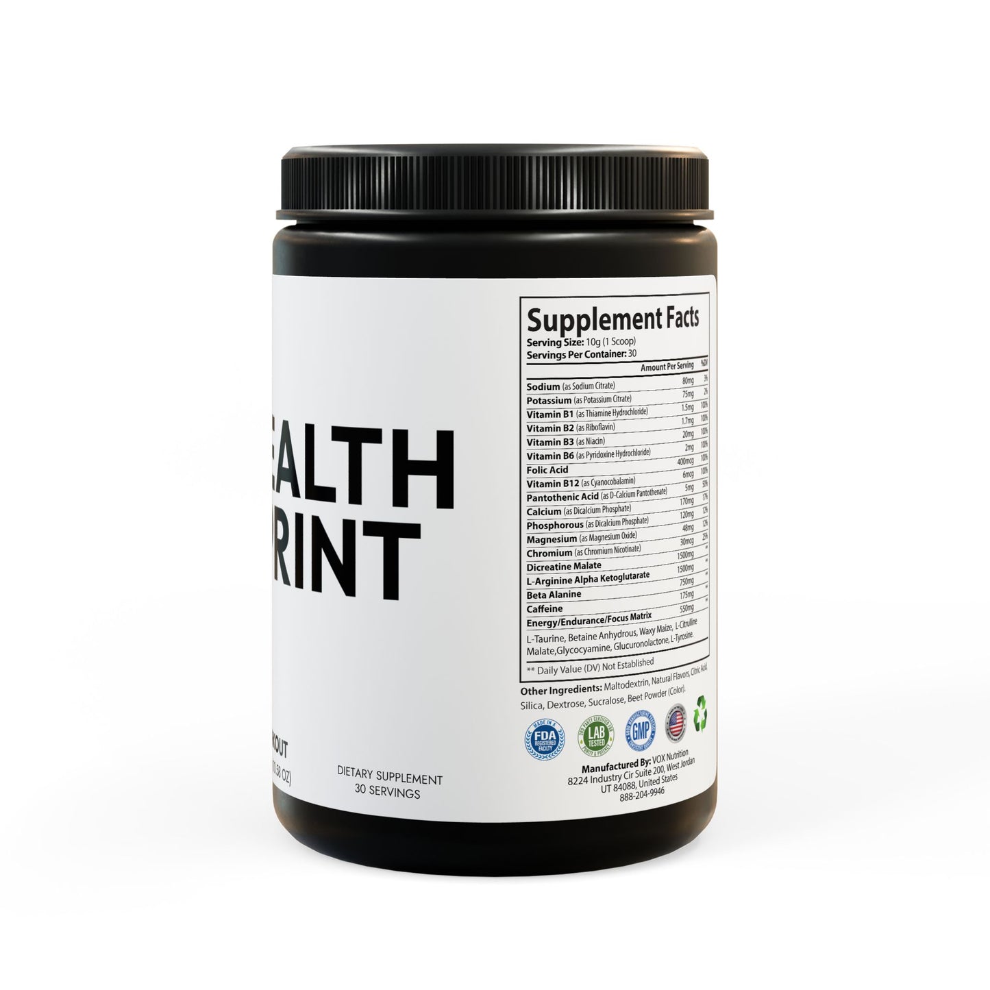 Pre-Workout Supplement, Watermelon (300g, 10.58oz)