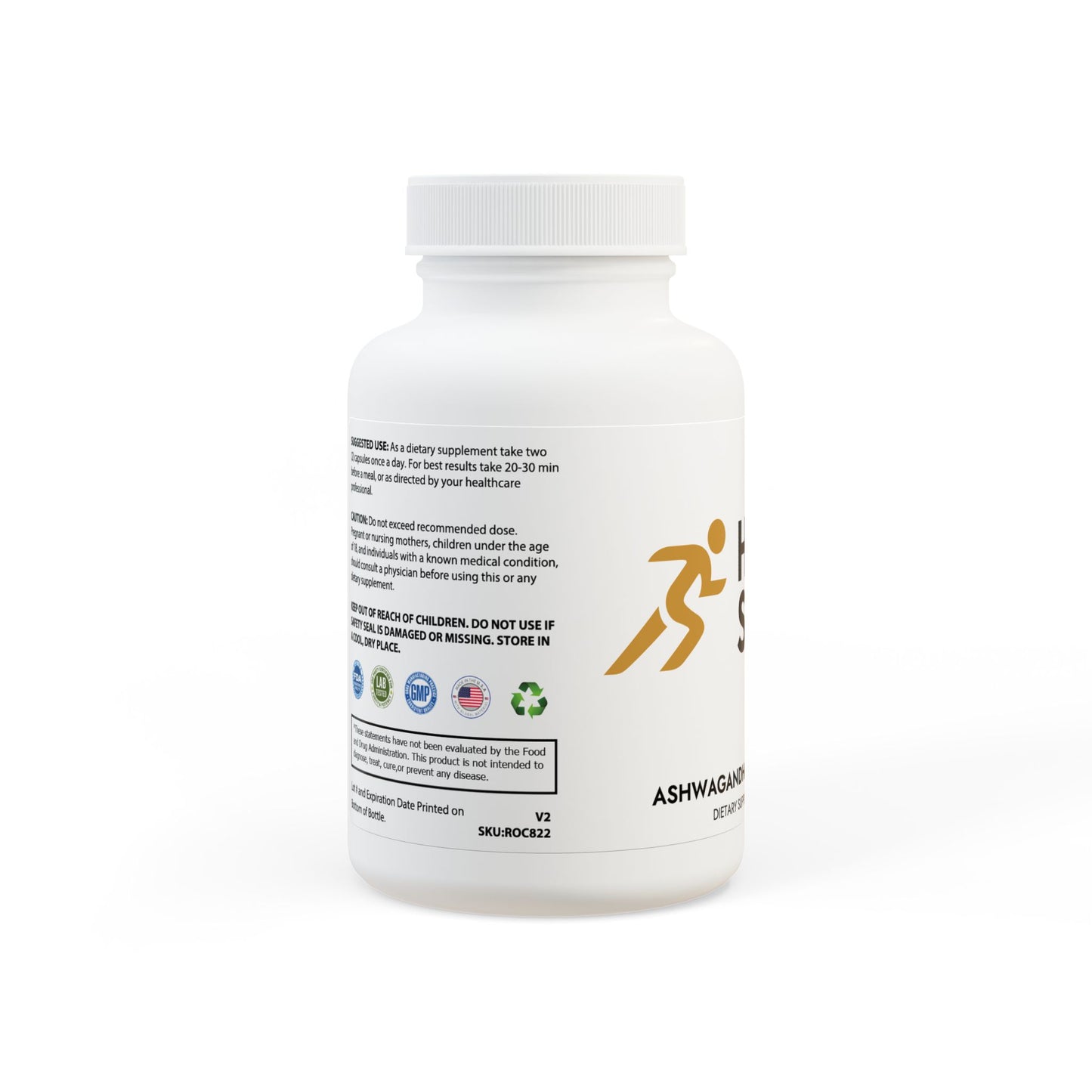 Ashwagandha and Black Pepper Supplement (60 capsules)