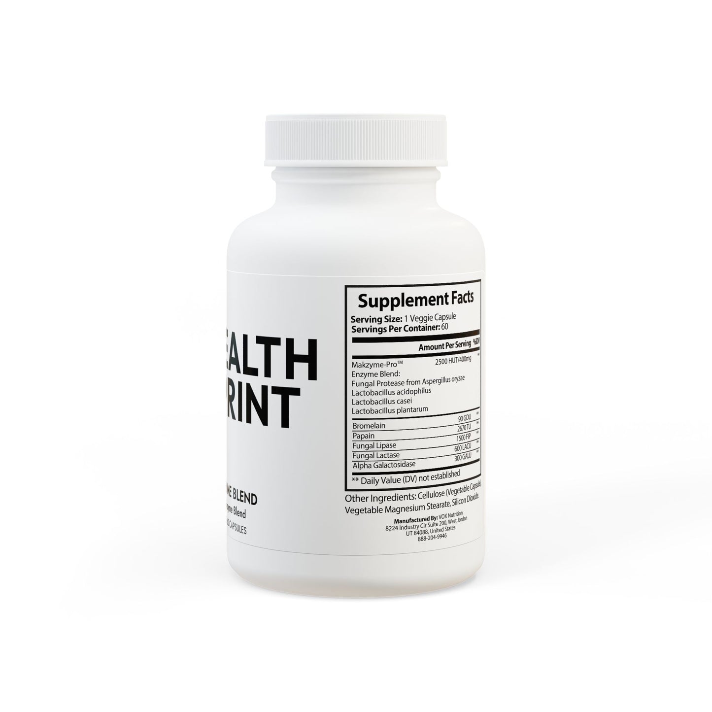 Digestive Enzyme Blend Supplement (60 Capsules)