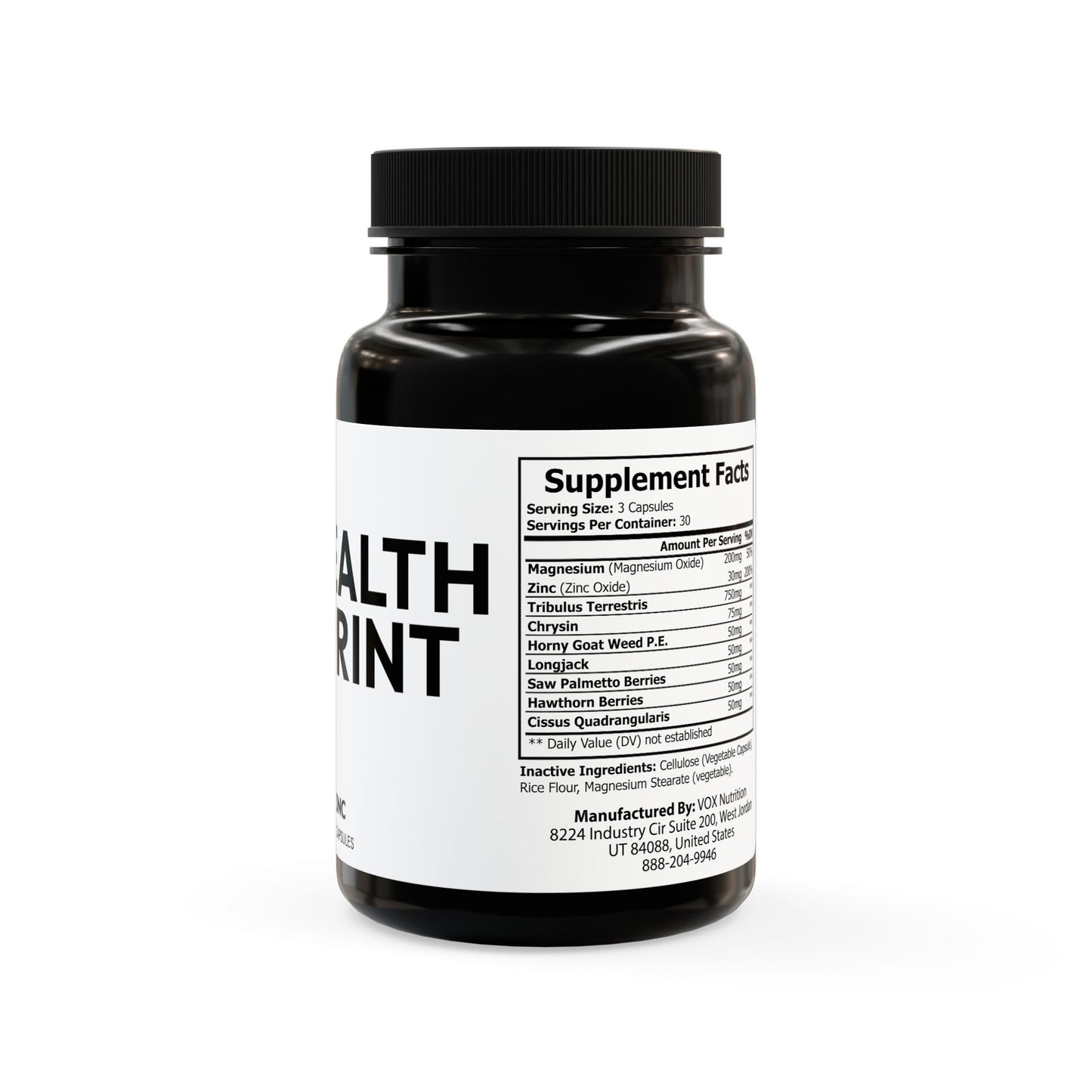 Magnesium Zinc Supplement (90 Capsules)