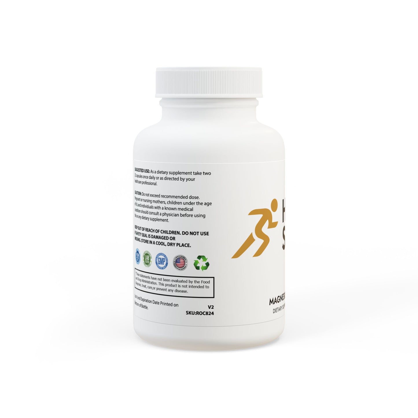 Magnesium Glycinate Supplement (60 Capsules)